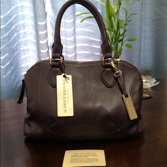 Audrey Brooke Handbags - Audrey Brooke Paramount Mini Leather Satchel